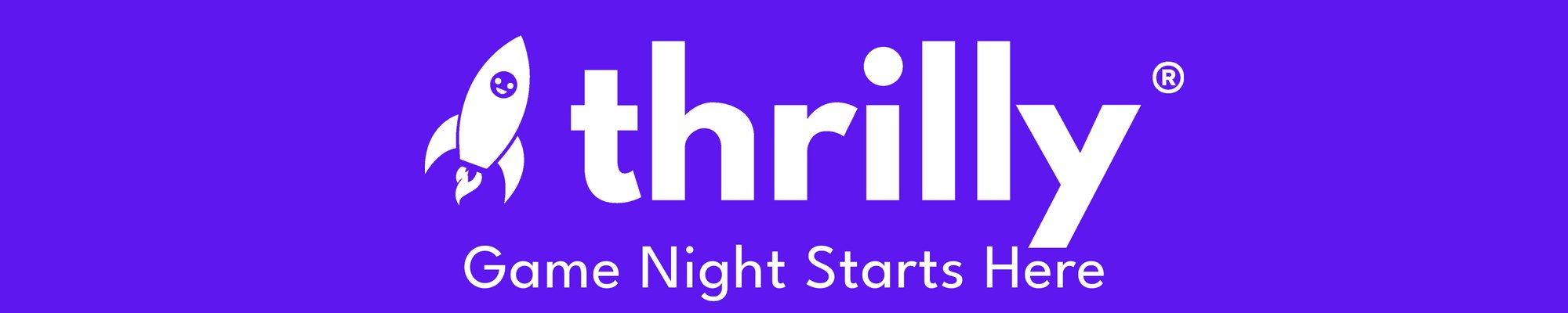 Thrilly party games laid out for the night
